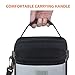 Elantrip Expandable Lunch Box with Ice Pack Dual Compartment Insulated Cooler Lunch Bag with Shoulder Strap for Kids Boys Men Women Adults, Black and Gray 10 CAN