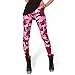 Rantanto Free Size 3D Printed Camouflage Stretch Womens Leggings (Large-X-Large, W0017 Pink Camouflage)