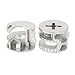 Uxcell a16071200ux0180 Furniture Cabinet 15mm Dia Metal Connector Cam Lock Fittings Silver Tone (Pack of 20)
