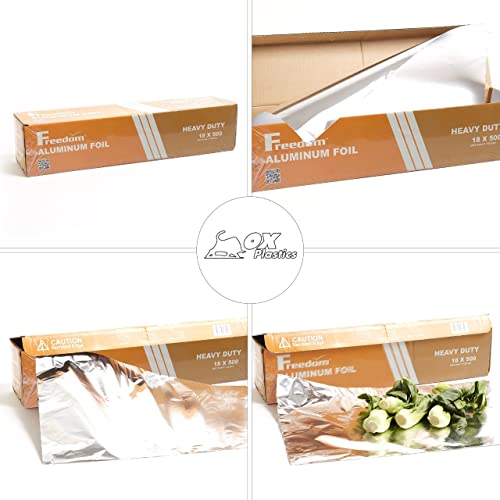 Ox Plastics Freedom Aluminum Foil Wrap HeavyDuty, Commercial Grade