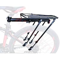 comingfit 180lbs Capacity Solid Bearings Universal Adjustable Bicycle Luggage Cargo Rack