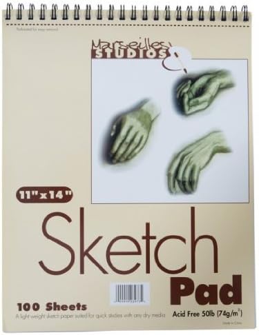 Marseilles Studios Sketch Pad 11in. X 14in. - Pad of 100 by Marseilles Studios