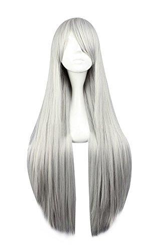 Mtxc Final Fantasy VII Cosplay Sephiroth 80cm Wig Silvery Grey