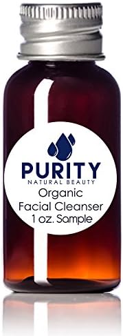 Dermatologist Recommended Organic Facial Cleanser - Infused With Activated Charcoal and Green Tea - Organic Face Wash For Acne and Oily Sensitive Skin – Detoxify Your Skin - 1 OUNCE SAMPLE