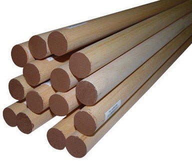 ALEXANDRIA MOULDINGRound Ramin Hardwood Dowel 7/8 in. Dia. x 36 in. L Brown