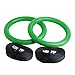 Reehut Gymnastic Rings W/Adjustable Straps, Metal Buckles & Manual - Home Gym (Set of 2) - Non-Slip - Great for Workout, Strength Training, Fitness, Pull Ups and Dips, Ebook Included