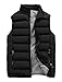 Vcansion Men's Outdoor Casual Stand Collar Padded Vest Coats
