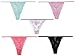 Women Underwear Pack of 5 Lingerie Lace G-String T-Back Thongs Panties in Assorted Color