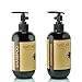 NATURE QUEEN Herbal Shampoo + Conditioner Set | Natural hair-care products that promote healthier hair growth and detoxification | Boost hair volume and get radiant shine with herbs and essential oils