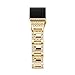 Zinc alloy Watch Band For Fitbit Charge 2, Metal Replacement Bracelet Adjustable Fitbit charge 2 Bands with Rhinestone (Gold)