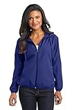 Port Authority Women's Hooded Essential Jacket XL Mediterranean Blue