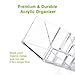Acrylic Makeup Organizer, Zanbase Jewelry & Cosmetic Storage Display Boxes for Lipstick, Brushes, Bottles