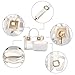 Clear Shoulder Handbags for Ladies, OURBAG Fashion 2 in 1 Designer Women's Waterproof Transparent Handbag Top Handle Crossbody Bag and Purse (White)