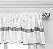 Baby Doll Bedding Modern Hotel Style Window Valance, Grey