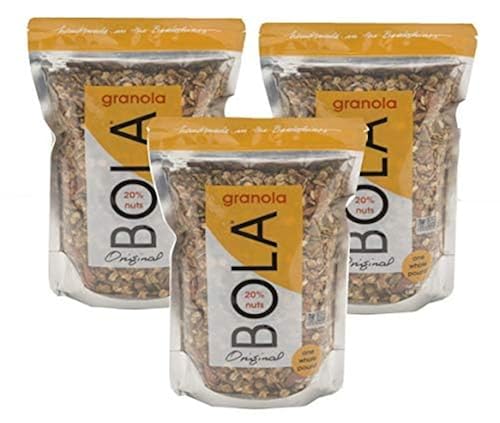 Bola Crunchy Almond Granola - 16 Oz Bag Of Healthy Breakfast Cereal With Maple Syrup