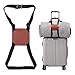Luggage Straps for Suitcase Add a bag Belt tsa Approved Heavy Duty Adjustable Travel Attachment Accessory- Brown Genuine Leather