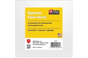 ACTIVA Supreme Papier Mache – A Premium Instant Mix for The Professional Artist and Passionate Crafter - 2 Lbs - Made in The USA - No Tariffs.