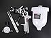 PowRyte 20 Oz HVLP Gravity Feed Air Spray Gun with Regulator - 1.4mm Nozzle