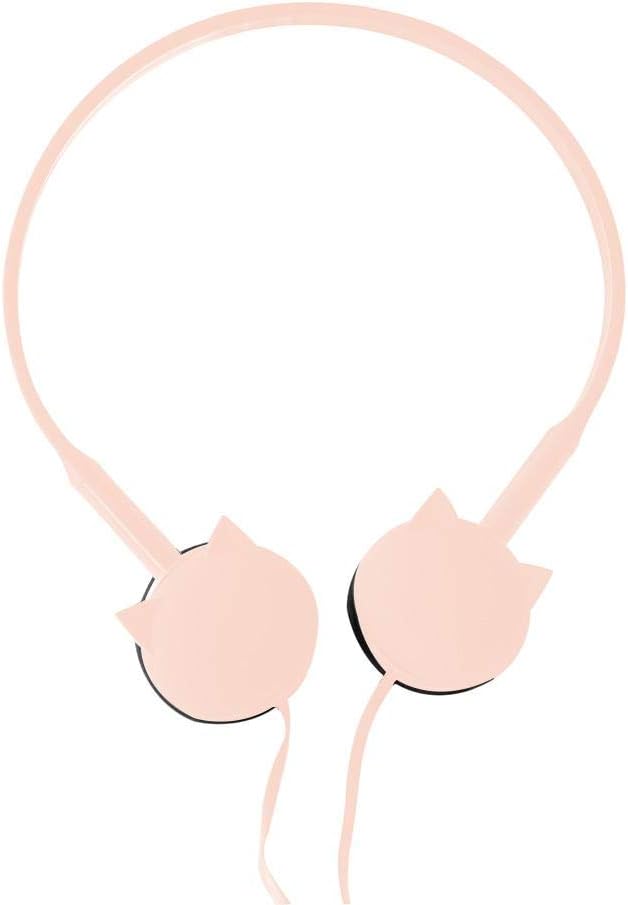 Flickering Cat Ear Headset Head - Mounted Cartoon Cute Black Cat Stereo with Microphone Headphones Cute Cat Headphones KN-430 fit Kids