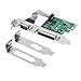 QNINE PCIe Parallel Serial Combo Card, RS232 Serial Port COM and DB25 Printer Parallel Port LPT to PCI Express Card Adapter Converter WCH382 Chip with Low Bracket