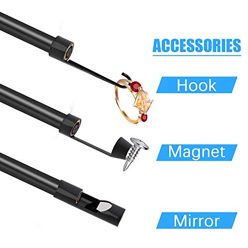 OIIWAK Hook Magnet Side View Mirror Set for 5.5mm Oiiwak 4.3inch LCD Screen Industrial Endoscope