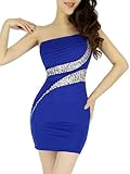 Mooncolour Women Folded Diamond Stud Sexy Bridesmaid Gown Club Dress