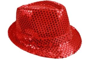 AK TRADING CO. Fashionable Sequin Fedora Party Hat, Unisex Sparkling Accessory for Costumes, Parties, Events & Everyday Style