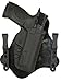 Minotaur MTAC Holster - Black Leather Backing - 1.50 Black Standard ClipsGlock 19/23/32Right