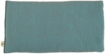 SCENTED Lavender Flax Seed Eye Pillow - 4 x 8.5 - Soft & Soothing Cotton - Naturally Calming Colors - teal green
