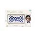 Tiny Ideas First Year Monthly Milestone Bowtie Photo Sharing Baby Belly Stickers, 1-12 Months, Blue