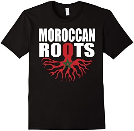 Mens Storecastle: Moroccan Roots Morocco Gift Pride Flag T-Shirt Large Black