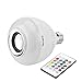 Texsens Music Lamp LED Bulb with Integrated Speaker, 6W E26 RGB Changing Light Wireless Stereo Audio with 24 Keys Remote Control (Big)