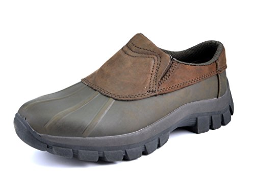 DREAM PAIRS M-1520 Men's Genuine Leather Water Resistant Country Walking Jungle Moc Slip-On Loafer Shoes