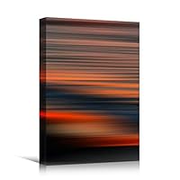 Canvas Wall Art Abstract Colorful Geometric Hallway Minimalist Mixed Media Multicolor Patterns - 12x18 inches