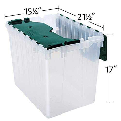 AkroMils 66497 18 Gallon Plastic Stackable Storage KeepBox Tote