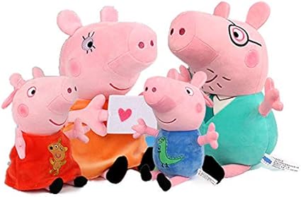 peppa pig family plush toy 4pcs set