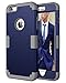 BENTOBEN iPhone 6 Plus Case, iPhone 6S Plus Case, 3 in 1 Hybrid Case for iPhone 6/6S Plus 5.5 Inch Shockproof Hard Cover PC + Soft Silicone Interior Scratch Protective Combo Covers Blue&Grey primary
