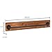 MyGift Wall Mounted Towel Rack, 28 Inch Bathroom Towel Bar with Metal Rod Rustic Burnt Wood Bathroom Sets, Farmhouse Towel Holder