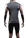 NELEUS Men's 3 Pack Compression Shirt Sport Athletic Workout Tank Top,02,Black,Grey,Blue,M,Tag L