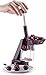 Gourmia GCC9630 Cherry Pitter and Corer - Quickly Removes Pits from Cherries – Plunger Piston, Suction Cup No Skid Base, Waste Bin – BPA Free, Dishwasher Safe