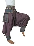 Wynnthaishop Women Wellness Cotton Fisherman Wrap Yoga Pants