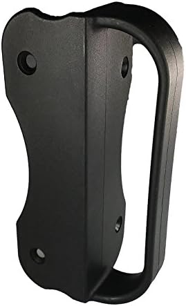 Universal NYLON GATE HANDLE -BLACK: Pull works with Wood, Metal, or Vinyl gates. 1 PACK
