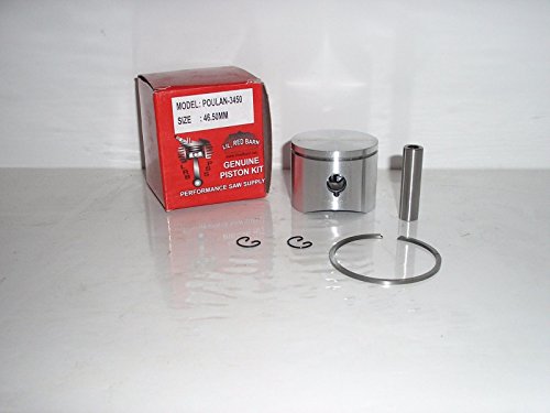 Poulan 3450, Pro 335 Piston Kit, 46.5MM, Replaces 530071321 Or 530010989 Quality Tooling Ships From USA