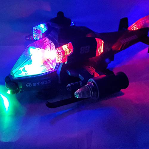 ANJ Kids New Holiday Helicopter Toy for Kids | Battery Operated Bump N Go, Beautiful Flashing Lights and Realistic Sounds Effects Toy Helicopter (Super Cobra)