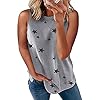 YHIIen Dames tank top T-shirt lang casual longshirt bovendeel mouwloos basic tank top tuniek casual los shirt top…