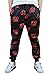 Unisex Emoji 100 Score Training Running Sweatpants Joggers (Large,red)