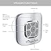 AquaAudio Cubo – Portable Waterproof Bluetooth Speaker Suction Cup Showers, Car, etc. - Pairs All Bluetooth Devices + Siri Compatible - 10 Hours Playtime/Built-in Mic (Silver)