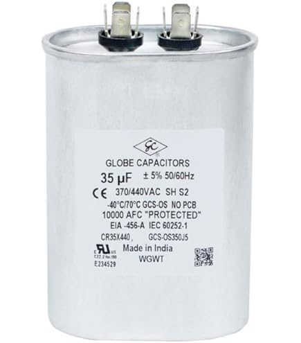 Packard POCD355 - 35 + 5 uF MFD x 370 VAC Genteq Replacement