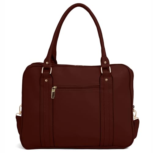 Bolsa Feminina Pasta Executiva para Notebook até 15.6” Reforçada Couro Ecológico para Trabalho, Reuniões e Dia a Dia Tamanho Grande