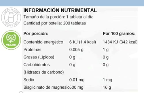 Zatori | Bisglicinato de Magnesio 500 mg | Alta absorción | 200 tabletas